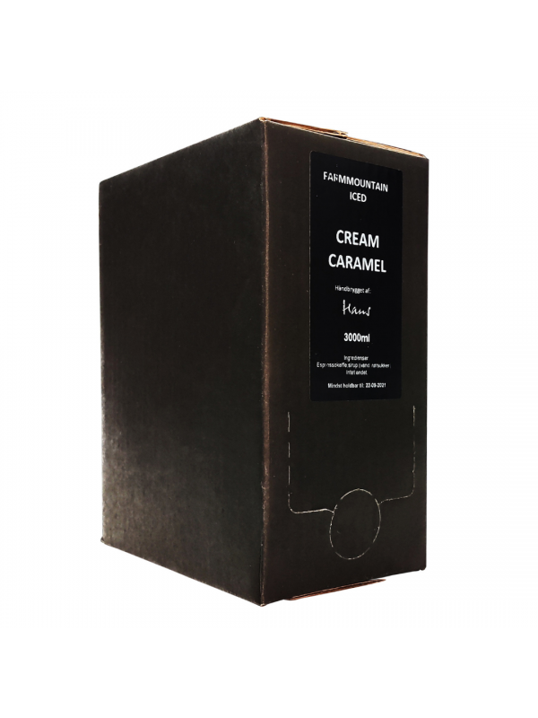 ICED Espresso Cream Caramel, Bag-In-Box BIB, 3 liter, 96 shots