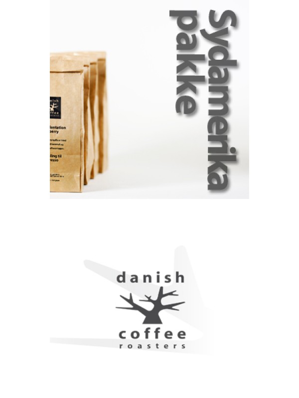 Sydamerika pakke 4 x 225 gram rå bønner